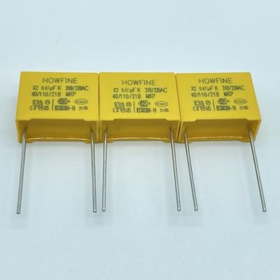 गुणवत्ता  UL 275V MPX X2 Safety Capacitor 474K/310V P15 D4 Anti Interference कारखाना