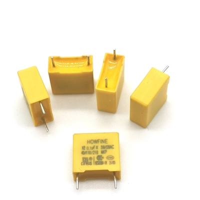 प्रतिरोध-संधारित्र, कमी वोल्टेज संधारित्र 0.1uF/275V/310V छोटे आकार