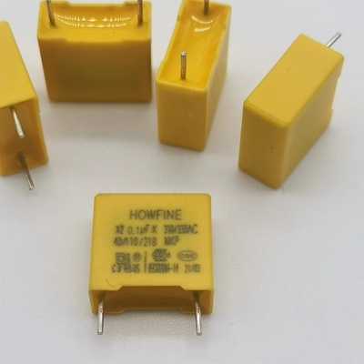 प्रतिरोध-संधारित्र, कमी वोल्टेज संधारित्र 0.1uF/275V/310V छोटे आकार