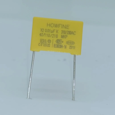 एलईडी के लिए पॉलीप्रोपाइलीन फिल्म एंटी-जैमिंग कैपेसिटर 103K/310V P15mm