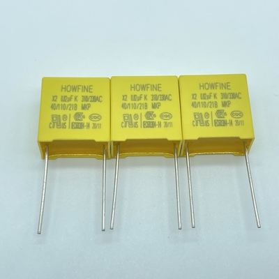 MKP 0.82uF X2 सेफ्टी कैपेसिटर सॉल्वेंट रेसिस्टेंट एपॉक्सी रेजिन